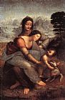 Leonardo da Vinci The Virgin and Child With St Anne painting